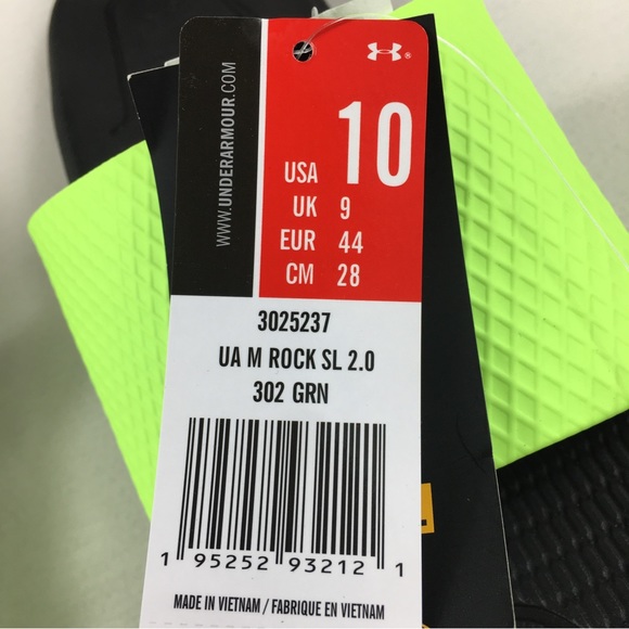 Under Armour Project Rock 2.0 Slides Black 3025237 men 9, 11  display picture 3